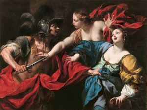 Venus Preventing Her Son Aeneas from Killing Helen of Troy